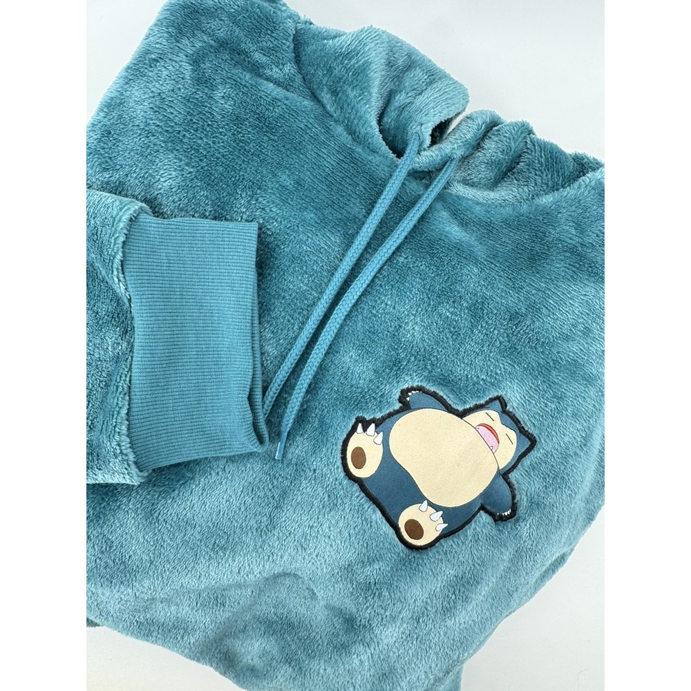 XL Pokemon Snorlax Fuzzy Hoodie with Ears SOFT NWT
